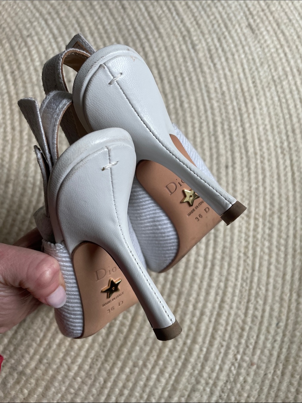 DIOR J'Adior Slingback Pump white Christian DIOR - Picture 5 of 11
